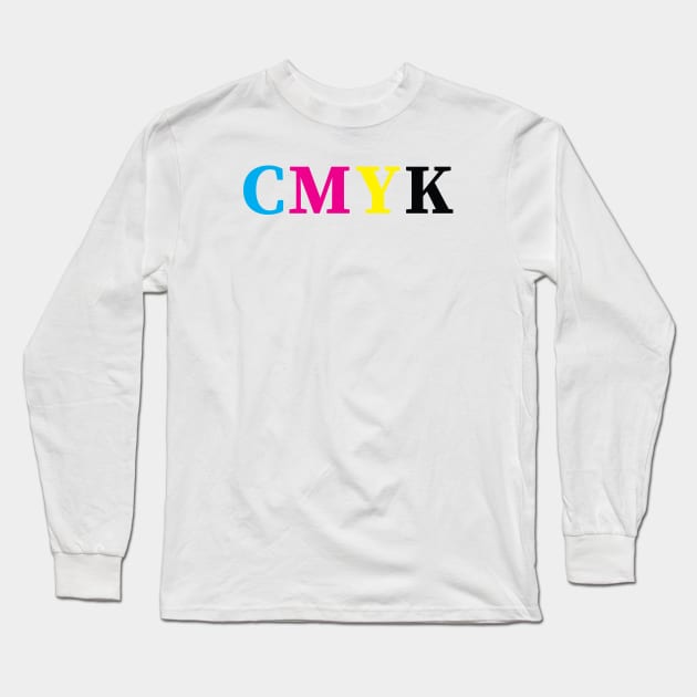 CMYK Long Sleeve T-Shirt by designminds1